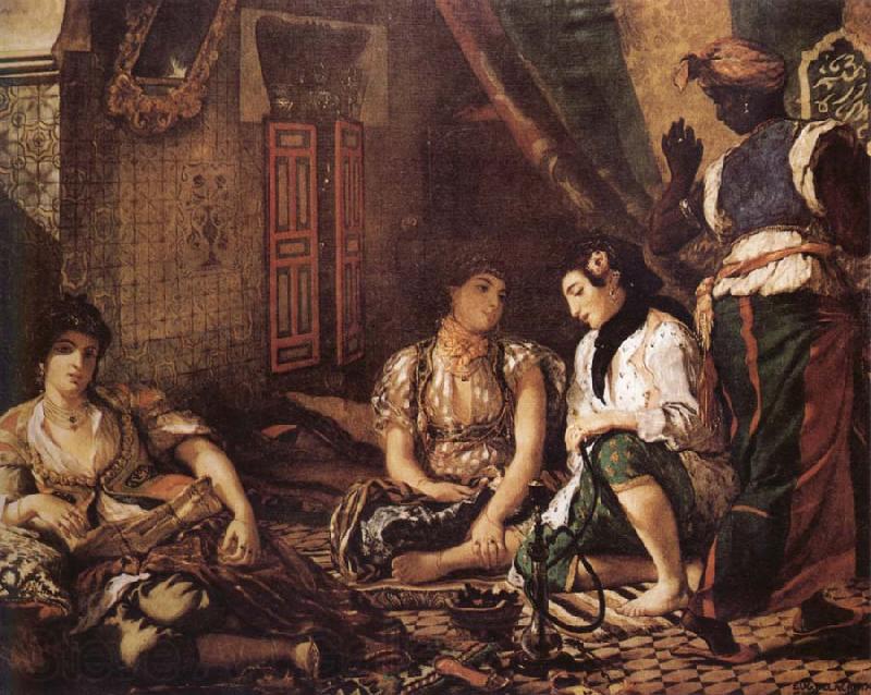 Eugene Delacroix Women of Aleigers Norge oil painting art